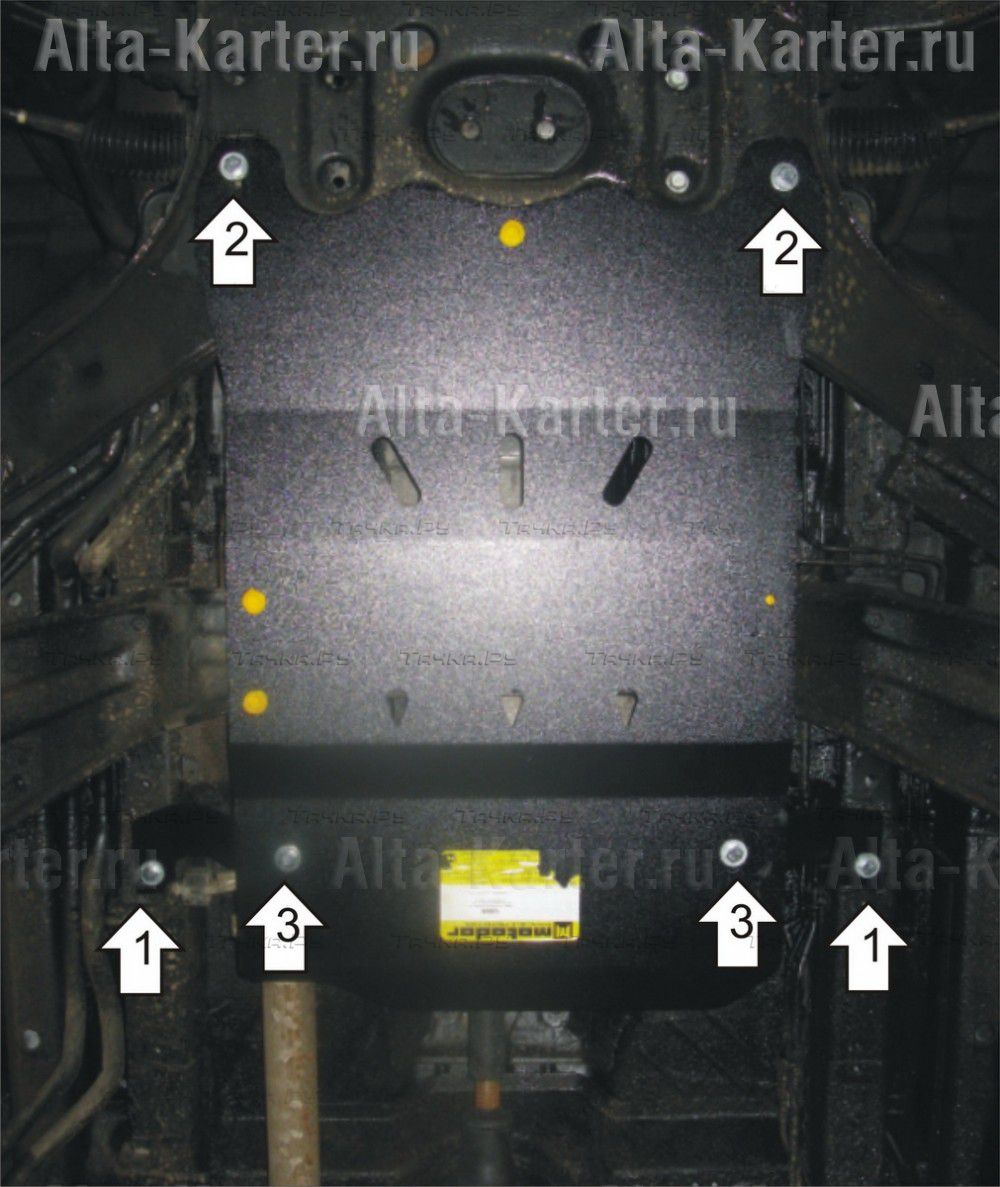 Купить запчасть MOTODOR - 12808 Защита для КПП и РК SsangYong Stavic 2013-2019