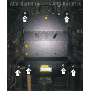 Купить MOTODOR 12808 Защита для КПП и РК SsangYong Stavic 2013-2019