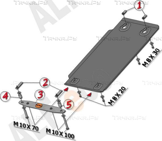 Купить запчасть ALFECO - ALF2912 Защита для АКПП Infiniti G 25 седан 2011-2015
