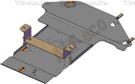 Купить запчасть ALFECO - ALF3452AL Защита алюминиевая для картера и КПП BMW 3 Е90-91 2008-2011