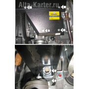 Купить MOTODOR - 11321 Защита для РК Mitsubishi Pajero IV (бензин) 2006-2023