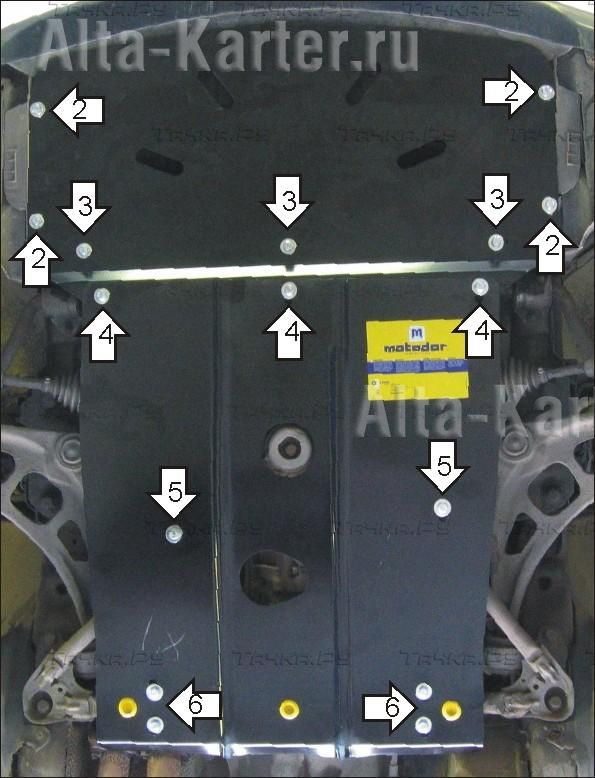 Купить запчасть MOTODOR - 00212 Защита для картера, КПП BMW 3-серия E46 1998-2001