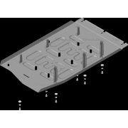 Купить MOTODOR 72706 Защита для топливного бака Volkswagen Caravelle T6.1 (кроме Long) 2020-2023
