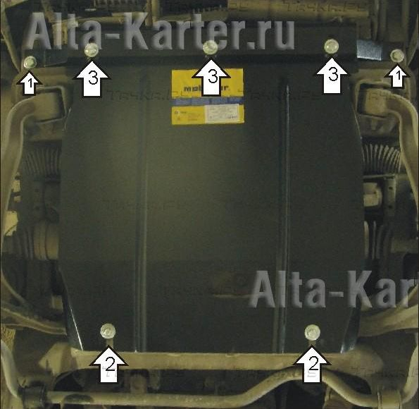 Купить запчасть MOTODOR - 02413 Защита для картера, дифференциала Suzuki Grand Vitara II 1997-2005