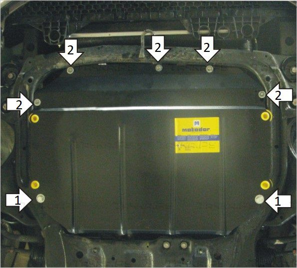 Купить запчасть MOTODOR - 70919 Защита для картера, КПП Kia Cerato II (вкл. Cerato Koup) 2009-2012