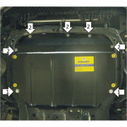 Купить MOTODOR - 70919 Защита для картера, КПП Kia Ceed I 2006-2012