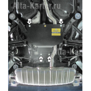 Купить MOTODOR - 12703 Защита для заднего дифференциала Volkswagen Touareg I 2006-2010
