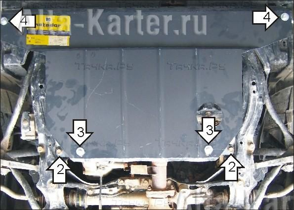 Купить запчасть MOTODOR - 00807 Защита для картера, КПП Honda Accord VI 1998-2002
