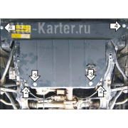 Купить MOTODOR - 00807 Защита для картера, КПП Honda Accord VI 1998-2002