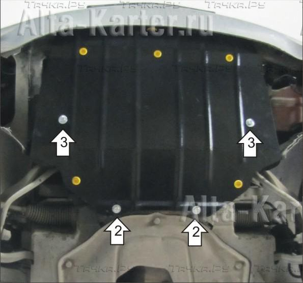Купить запчасть MOTODOR - 00220 Защита для радиатора BMW 7-серия E65/66 2002-2008
