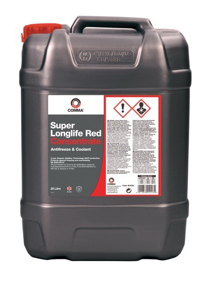 Купить запчасть COMMA - SLA20L COMMA SUPER LONGLIFE RED-CONCENTRATED ANTIFREEZE