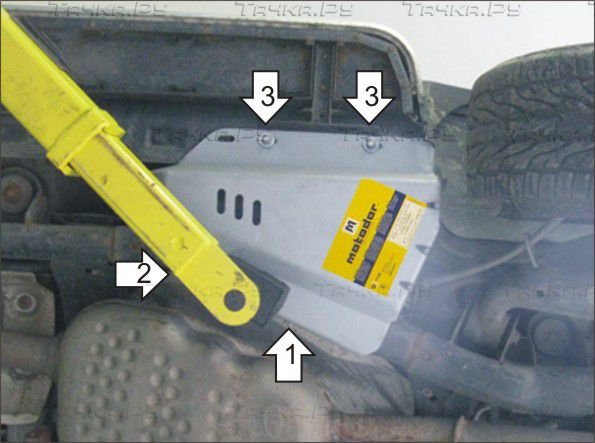 Купить запчасть MOTODOR - 383213 Защита алюминиевая для компрессора пневмоподвески Land Rover Discovery IV 2009-2016