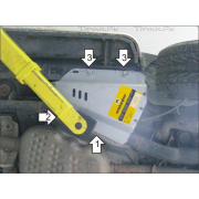 Купить MOTODOR 383213 Защита алюминиевая для компрессора пневмоподвески Land Rover Discovery IV 2009-2016