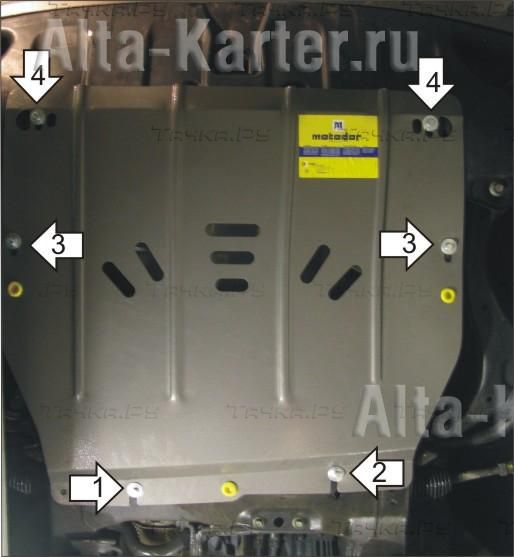 Купить запчасть MOTODOR - 00928 Защита для картера, КПП Hyundai ix55 2006-2012