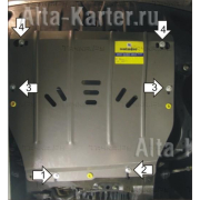 Купить MOTODOR - 00928 Защита для картера, КПП Hyundai ix55 2006-2012
