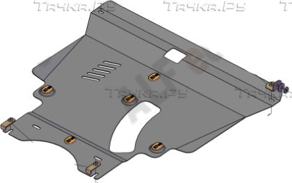 Купить запчасть ALFECO - ALF24151AL Защита алюминиевая для картера и КПП Toyota Ipsum II 4х2, 4х4 2001-2009
