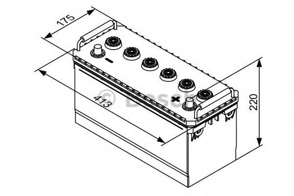 Купить запчасть BOSCH - 0092T30720 Аккумулятор