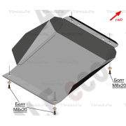 Купить ALFECO ALF24104AL Защита алюминиевая для картера и КПП Toyota 4runner II N130 1987-1995
