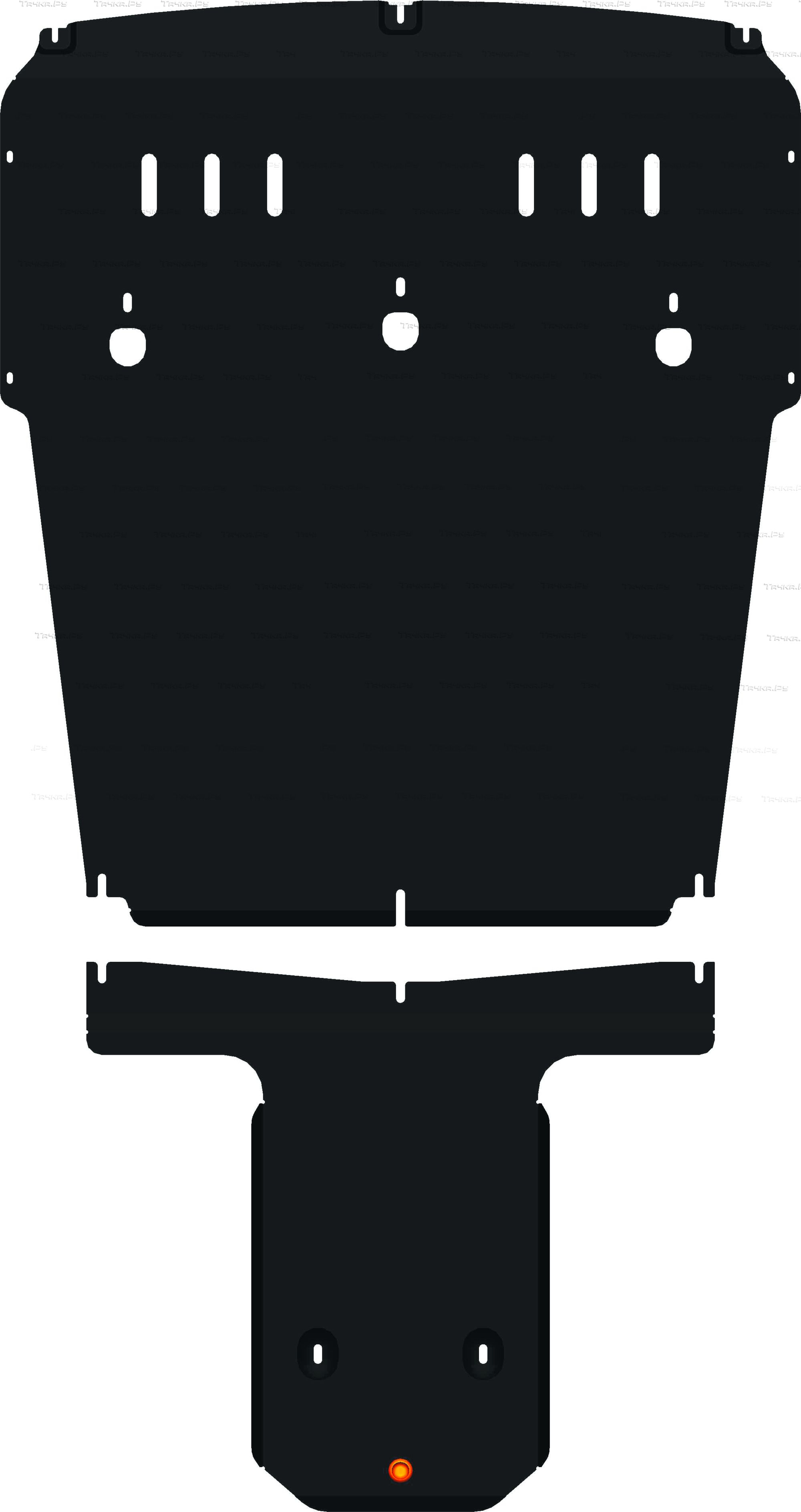 Купить запчасть ALFECO - ALF5006 Защита для картера и КПП Porsche Panamera II 2016-2023