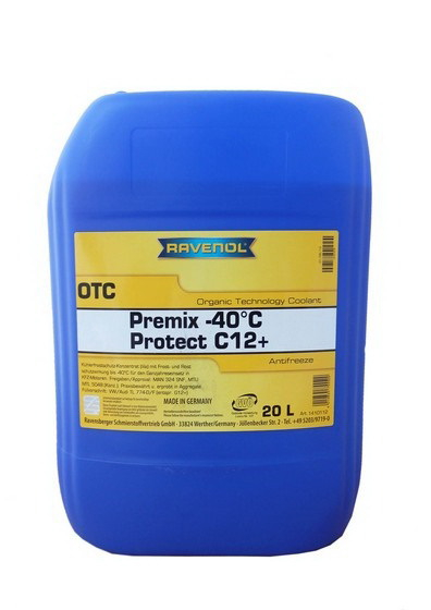 Купить запчасть RAVENOL - 4014835755529 RAVENOL OTC ORGANIC TECHNOLOGY COOLANT PREMIX -40°C