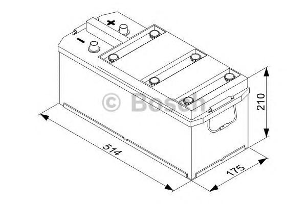 Купить запчасть BOSCH - 0092T30450 Аккумулятор