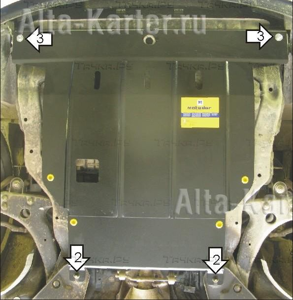 Купить запчасть MOTODOR - 01007 Защита для картера, КПП Kia Magentis II 2005-2008