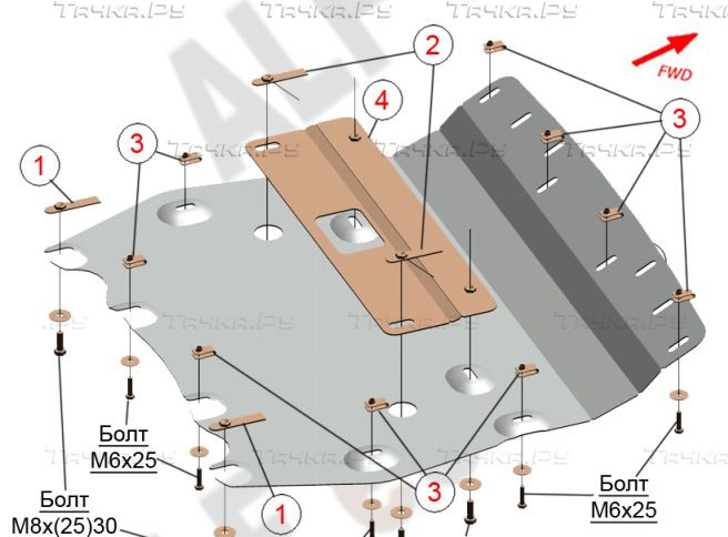 Купить запчасть ALFECO - ALF3427 Защита для радиатора BMW X5 G05 2018-2023