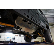 Купить АВС-Дизайн 3511ABC Защита алюминиевая для днища боковая нижняя Land Rover Defender 110 1990-2023