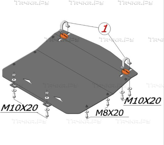 Купить запчасть ALFECO - ALF3016AL Защита алюминиевая для картера Audi A6 C4 1994-1997