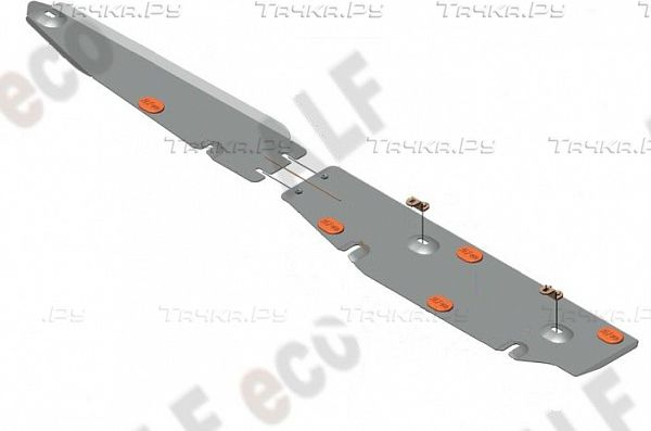 Купить запчасть ALFECO - ALF2718AL4 Защита алюминиевая (4 мм) для топливопрода Volvo S60 I 2000-2010