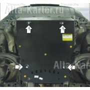 Купить MOTODOR - 11410 Защита для двигателя, КПП Nissan X-Trail T31 2007-2014