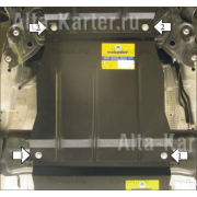 Купить MOTODOR - 02412 Защита для КПП Suzuki Grand Vitara III 2005-2015