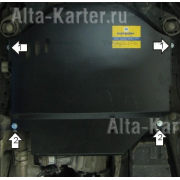 Купить MOTODOR - 12704 Защита для КПП, РК Volkswagen Touareg I 2004-2010