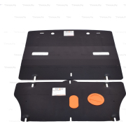 Купить ALFECO ALF1142 Защита для радиатора, рулевой рейки и картера Kia Stinger 4WD (2 части) 2,0Т 2018-2023