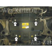 Купить MOTODOR - 01206 Защита для картера Mercedes-Benz E-Класс W210 (кроме 4Matic) 1996-2002