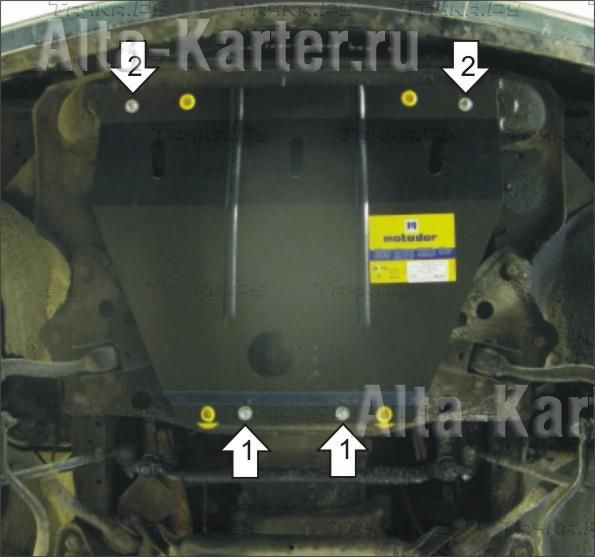 Купить запчасть MOTODOR - 00204 Защита для картера, радиатора BMW 7-серия E32 1986-1995