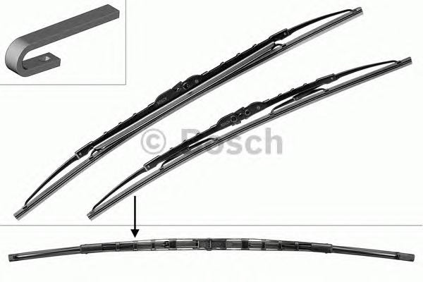 Купить запчасть BOSCH - 3397010280 Щетки стеклоочистителя каркасные