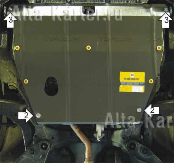 Купить запчасть MOTODOR - 01022 Защита для картера, КПП Kia Cerato I 2004-2009