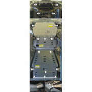Купить MOTODOR - 32508 Защита алюминиевая для двигателя, КПП, РК Toyota Tundra 2009-2021