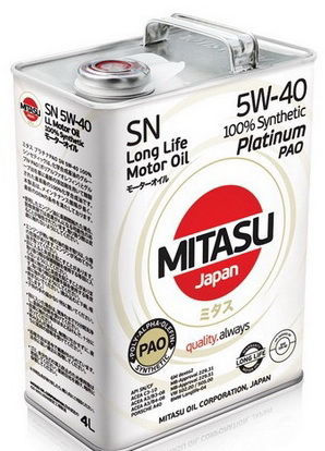 Купить запчасть MITASU - MJ1114 PLATINUM PAO 5W-30