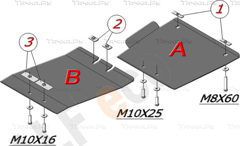 Купить запчасть ALFECO - ALF2910AL4 Защита алюминиевая для АКПП (2 части) Infiniti FX 35, 45 2003-2008