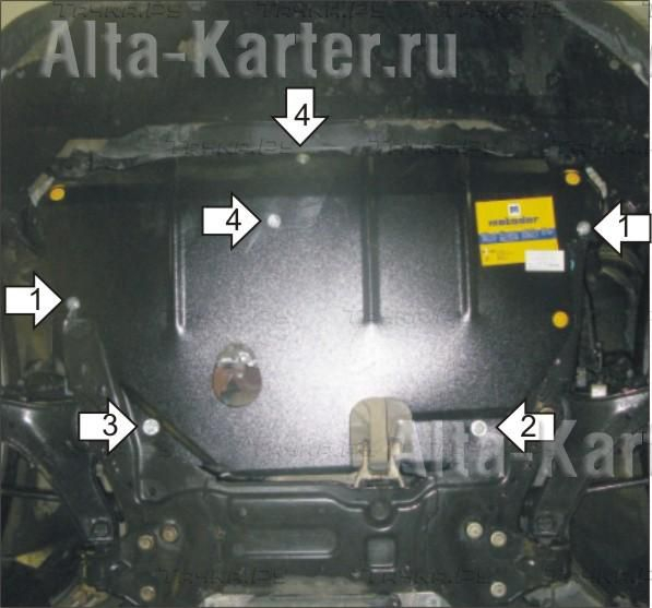 Купить запчасть MOTODOR - 00736 Защита для картера, КПП Ford Mondeo IV 2007-2013