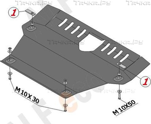 Купить запчасть ALFECO - ALF3808 Защита для рулевых тяг Land Rover Discovery IV 2009-2016
