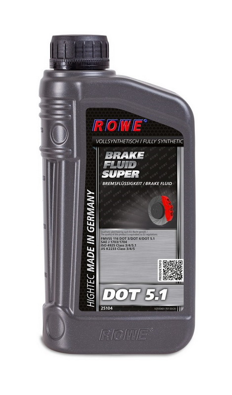 Купить запчасть ROWE - 25104001003 ROWE HIGHTEC BRAKE FLUID SUPER DOT 5.1