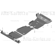 Купить MOTODOR - 12519 Защита для двигателя, КПП и РК Toyota Hilux VIII 2015-2023