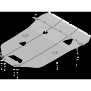Купить MOTODOR 00147 Защита усиленная для картера и КПП Audi A8 2009-2014