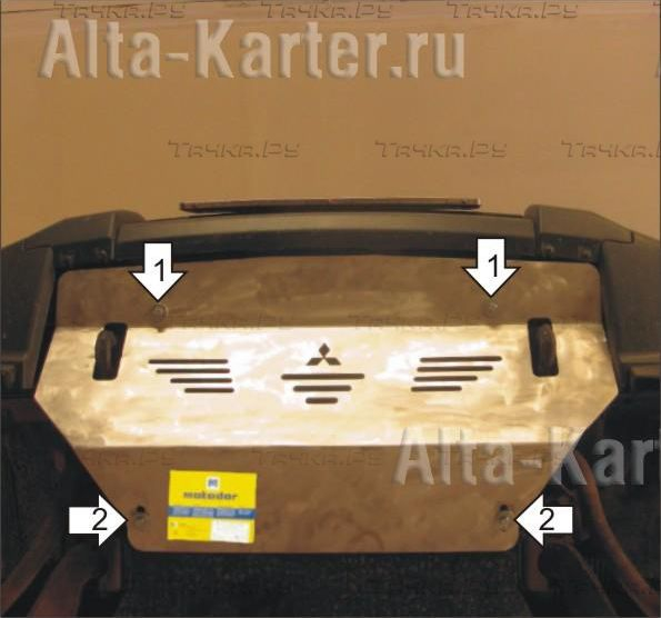 Купить запчасть MOTODOR - 31302 Защита алюминиевая для интеркулера, радиатора Mitsubishi Pajero IV 2008-2023