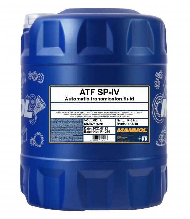 Купить запчасть MANNOL - 3074 MANNOL O.E.M. 8219 ATF SP-IV