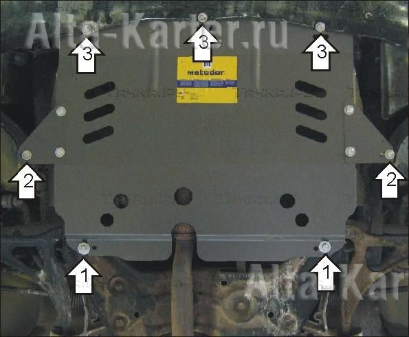 Купить запчасть MOTODOR - 00125 Защита для картера, КПП Audi A2 2000-2005