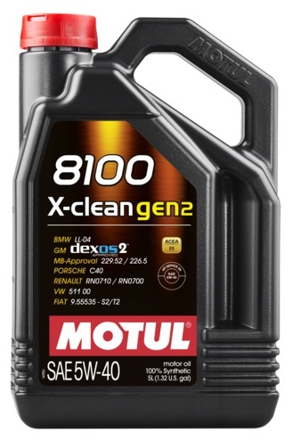 Купить запчасть MOTUL - 109762 8100 X-CLEAN GEN2 5W-40